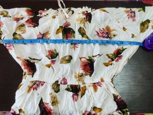 Chic Floral Off-Shoulder Tiered Dress
