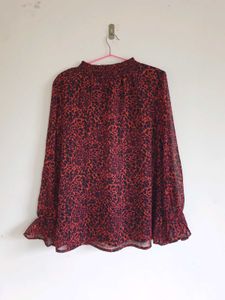 Crimson Poetry Blouse