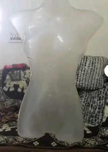 1 piece Translucent Mannequin Torso Display Form