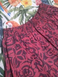 Chic Floral Print Midi Skirt