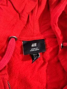 Red Zip-Up Hoodie
