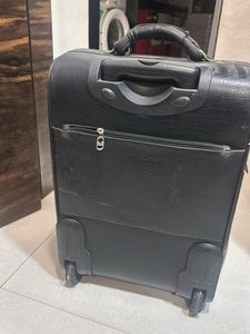Spacious Black Travel Suitcase