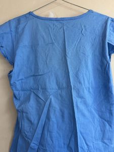 Blue Graphic Print T-Shirt