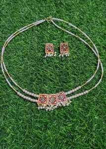 Elegant Pearl & Gold Jewelry Set