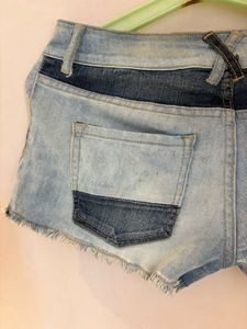 Stylish Patchwork Denim Shorts