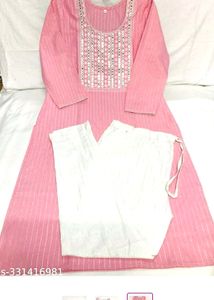 Pink Kurti Trouser