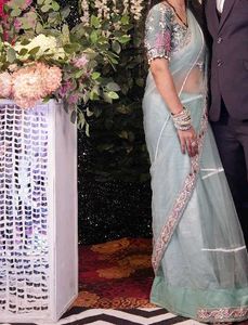 Elegant Embroidered Saree with Blouse