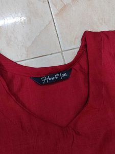 3xl Elegant Maroon Kurta