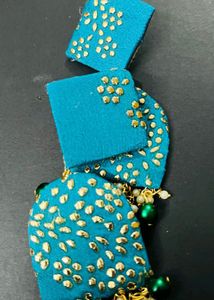 2 Pair Combo Fabric Fancy Long Size Earrings