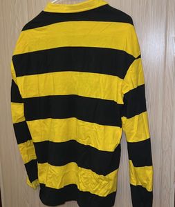 Yellow &amp; Black Striped Polo Shirt