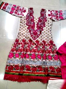Brand New Anarkali Kurta With Chudhidar And Dupatt