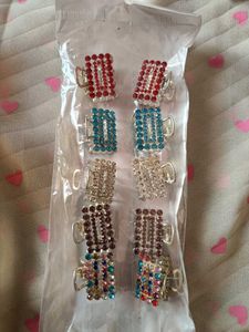 Set of Rhinestone Hair Clips