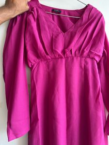purple bodyfit dress