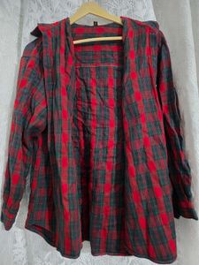 Red &amp; Green Plaid Button-Up Shirt