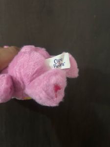pink Care Bears Cheer Bear plush keychain
