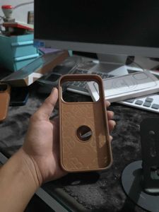 Brown Phone Case with Magnetic Ring