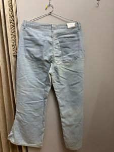 Light Wash Denim Cropped Jeans