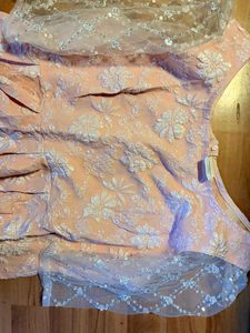 Chic Pink Brocade Midi Dress