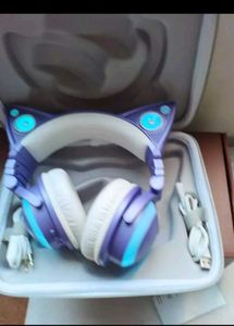 purple led colour changing Cat Headphones speaker