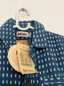 Men's Teal Printed Casual Shirt