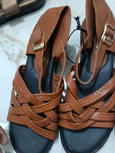 Stylish Brown Woven Sandals