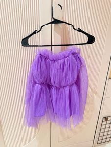 Purple Tulle Top