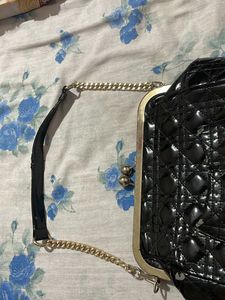 Jet Black Handbag