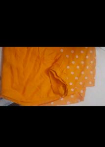 W Yellow Embroidered Kurti Set