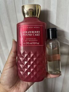 BBW Starwberry pound cake body wash decant