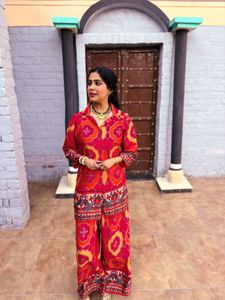 Vibrant Printed Kurta Set with Pants
