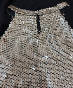 Sparkling Sequin Halter Top