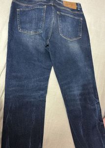 ZARA Distressed Blue Denim Jeans