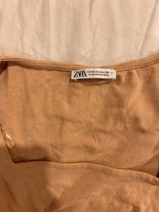 Cute Beige Crop Top
