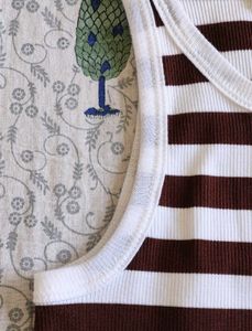 H&amp;M Striped Crop Tank Top