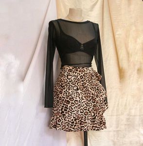 Forever 21 Leopard Wrap Skirt