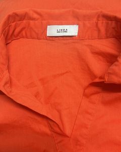 Orange Shirt Dress