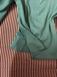 Teal Long Sleeve Puff Top