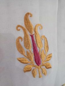 Unstitched Elegant Beige chiffon Saree