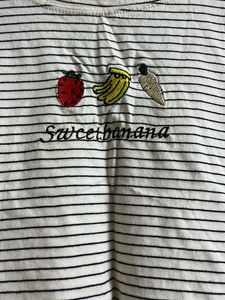 Cute Crop Top Style T-Shirt