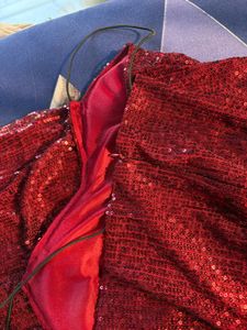 Sequin Sparkle Red Gown