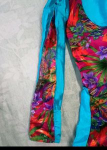 Beautiful Blue Floral Gown