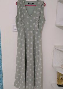 Sassafras Polka Dot Green Dress