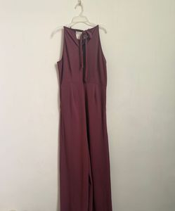 Elegant Burgundy Jumpsuit