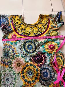 Vibrant Embroidered Kurta