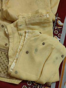 Elegant Yellow Kurta Set with Dupatta