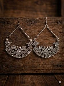 Bohemian Peacock Design Earrings