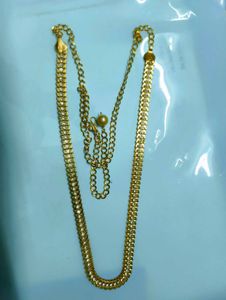 Cubic Zirconia Exquisite Gold Plated hip chain