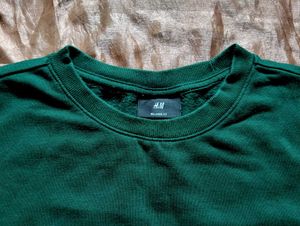 H&amp;M Teal Green Sweatshirt | Relaxed Fit