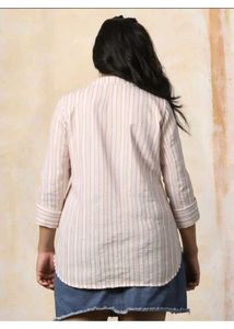 Striped Button-Up Shirt