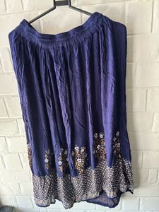 💙Navy Blue Boho Flowy Skirt